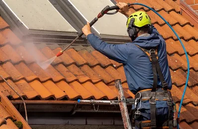 Démoussage et hydrofuge de toiture à Theneuille
